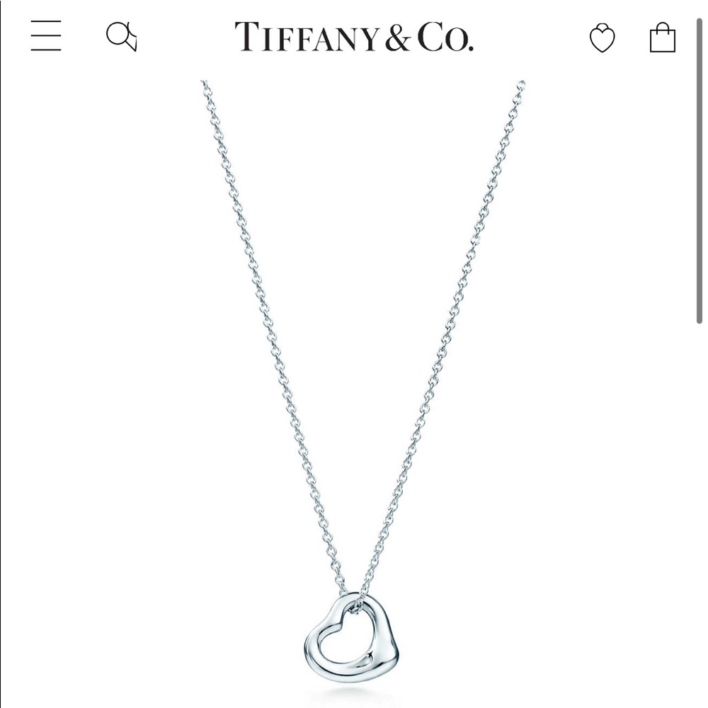 Tiffany & Co Elsa Peretti Open Heart Pendant